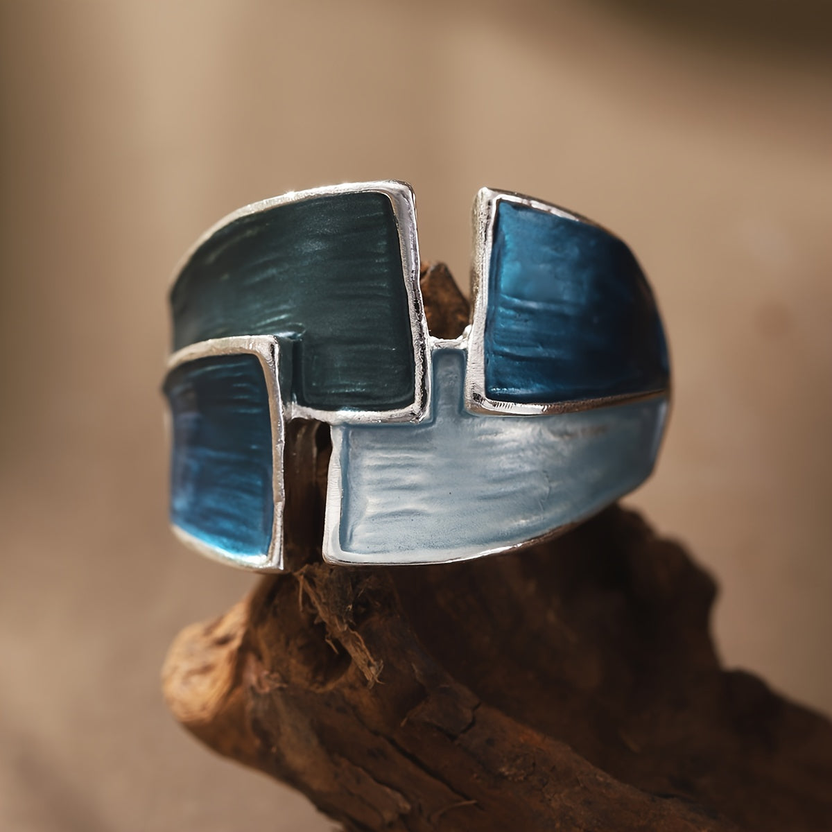 Vintage handgemalter Ring