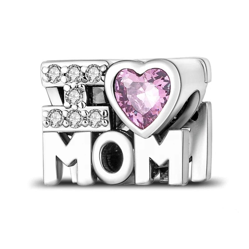 Love You Mum Infinity Heart Charm