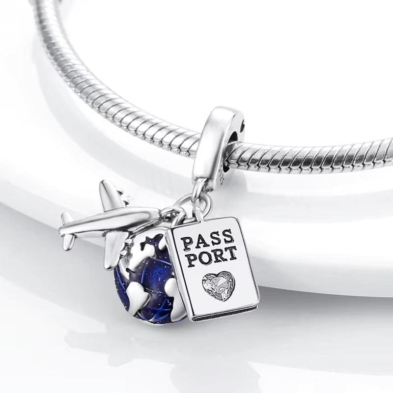 Liora Atelier Airplane Passport Travel Charm