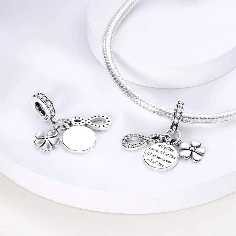 Liora Atelier All of Me Loves All of You Infinity Flower Dangle Charm