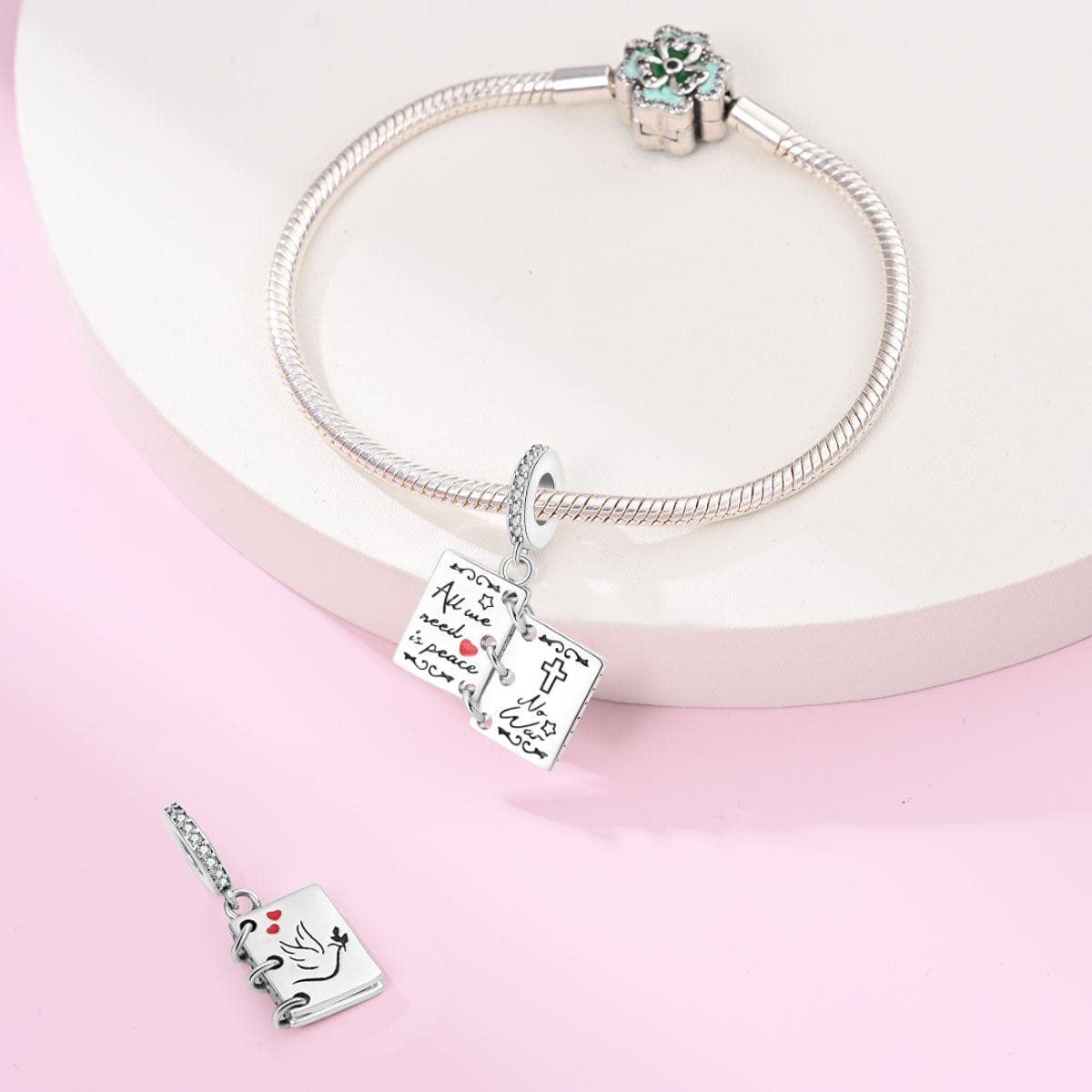 Liora Atelier All We Need is Peace Book Charm