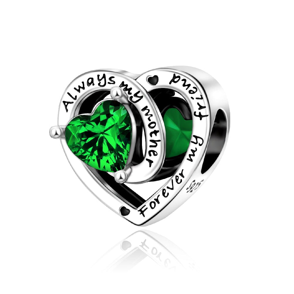 Liora Atelier Always My Mother, Forever My Friend Birthstone Heart Charm