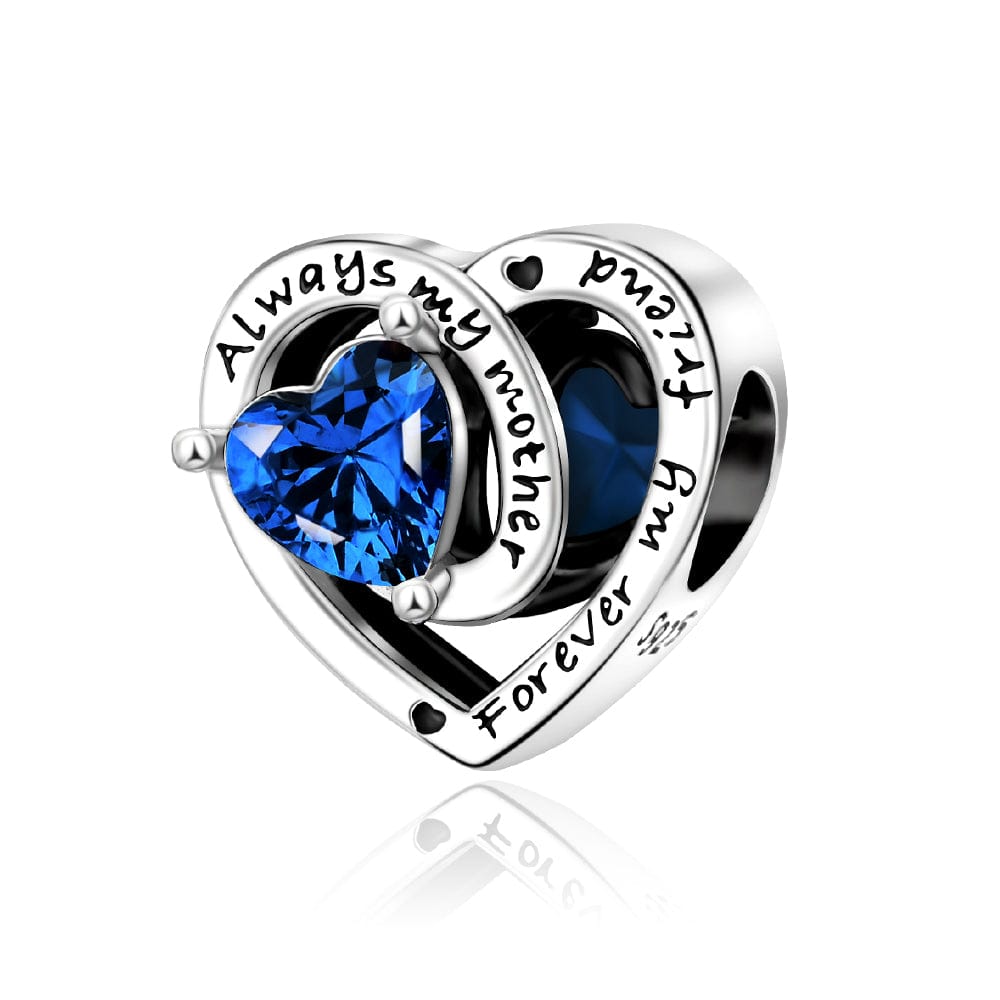 Liora Atelier Always My Mother, Forever My Friend Birthstone Heart Charm