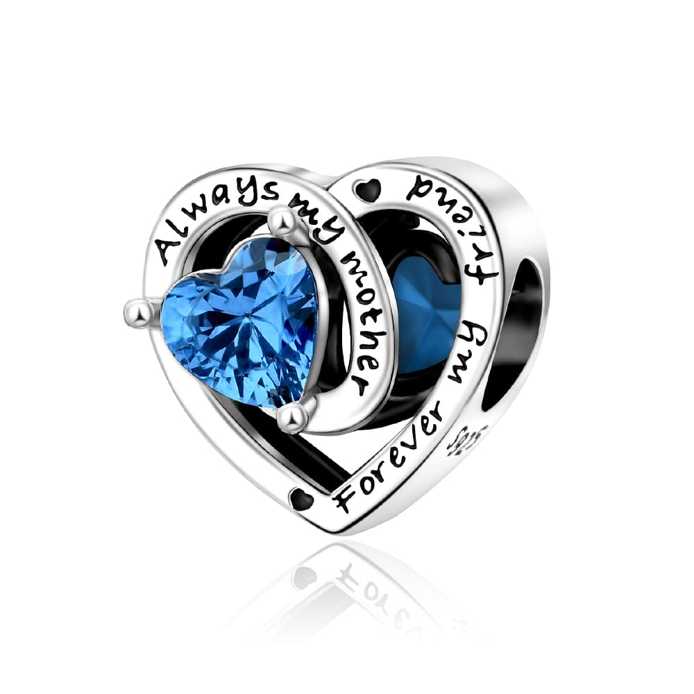 Liora Atelier Always My Mother, Forever My Friend Birthstone Heart Charm