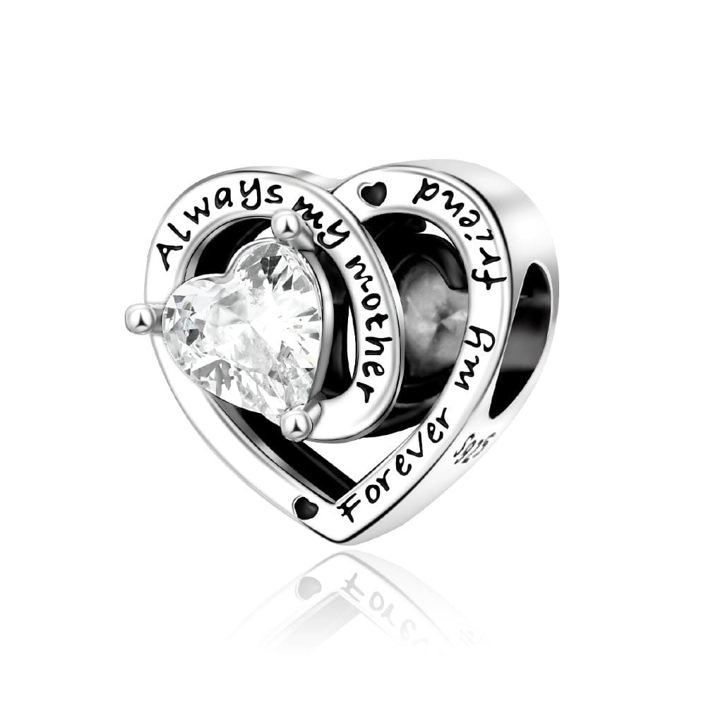 Liora Atelier Always My Mother, Forever My Friend Birthstone Heart Charm
