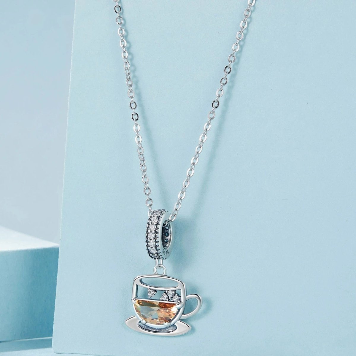 Liora Atelier Amber Coffee Cup & Saucer Dangle Charm