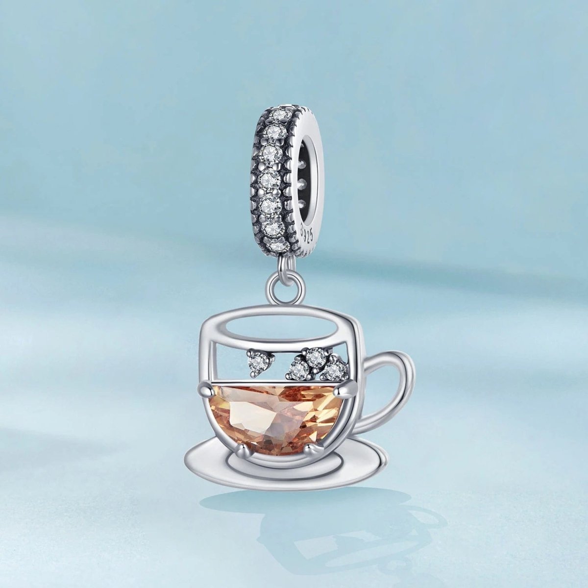 Liora Atelier Amber Coffee Cup & Saucer Dangle Charm