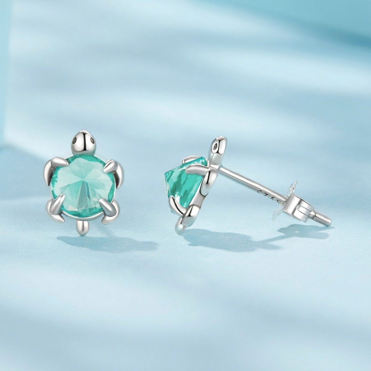 Liora Atelier Aqua Sea Turtle Stud Earrings