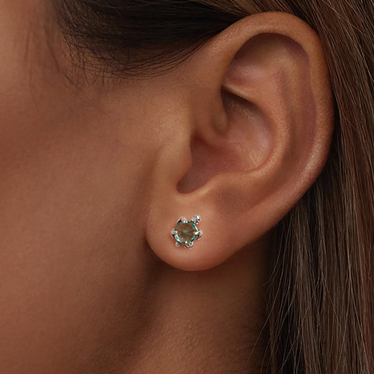 Liora Atelier Aqua Sea Turtle Stud Earrings
