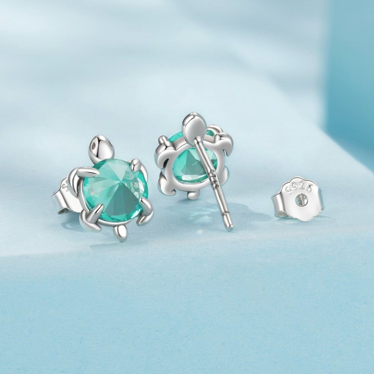 Liora Atelier Aqua Sea Turtle Stud Earrings
