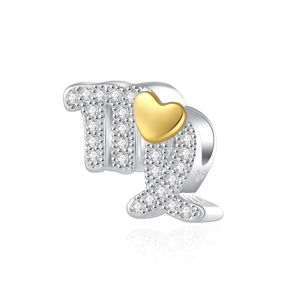 Liora Atelier Gold Heart & Pavé Crystals Astrology Signs Zodiac Constellation Charms