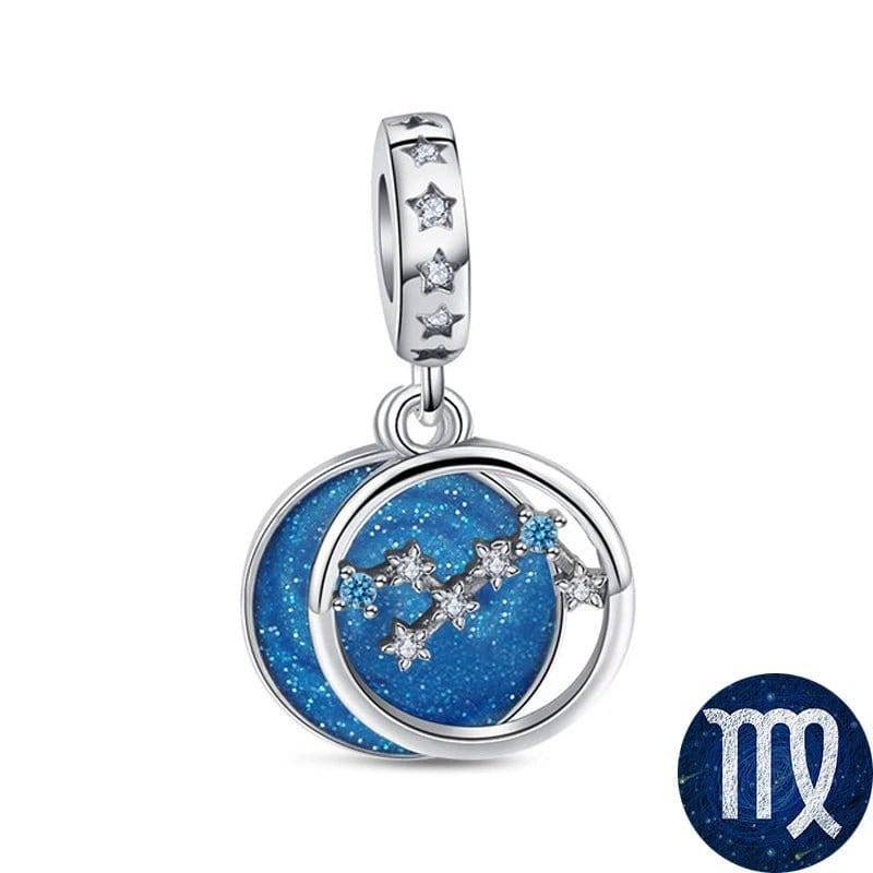 Liora Atelier Blue Galaxy Astrology Signs Zodiac Constellation Charms