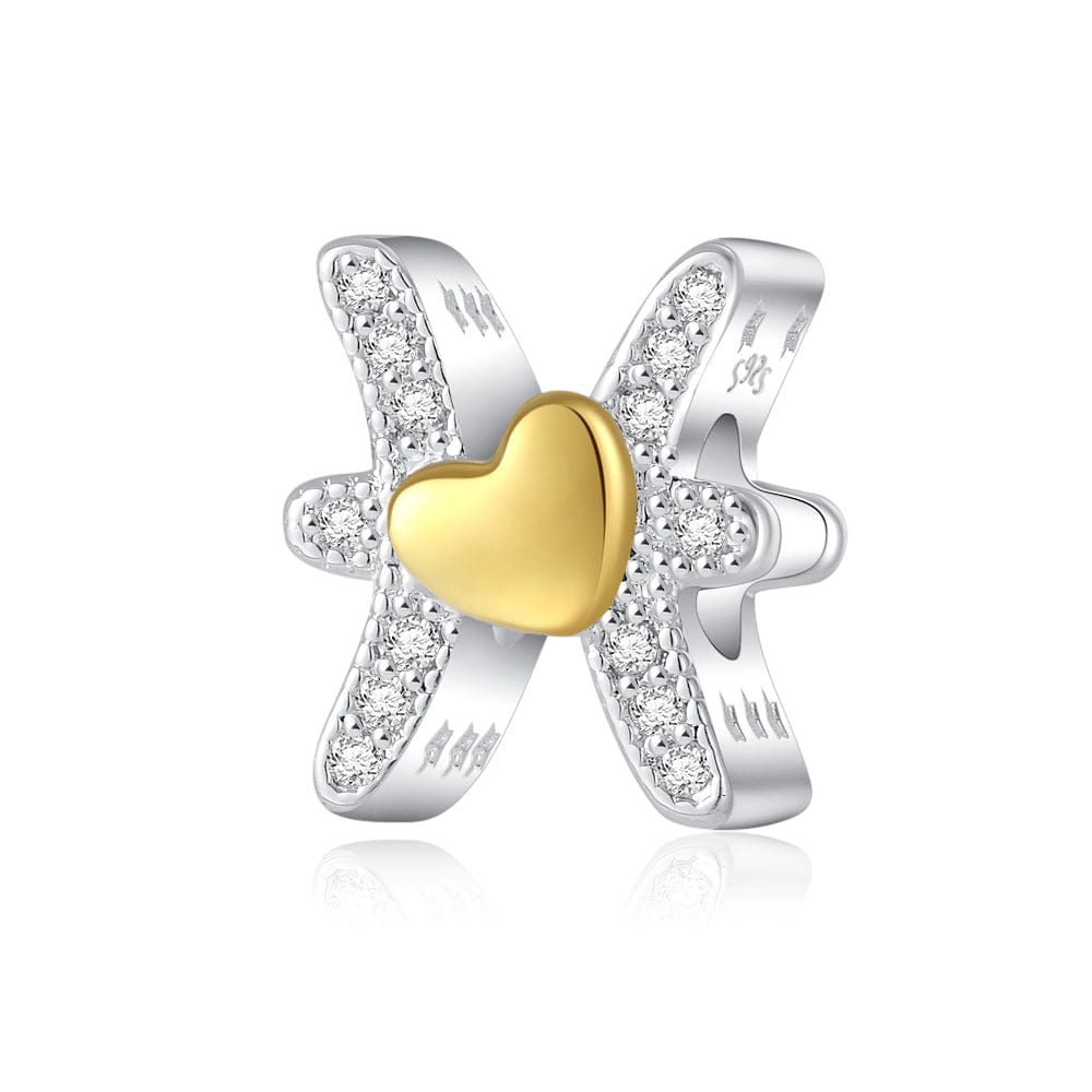 Liora Atelier Gold Heart & Pavé Crystals Astrology Signs Zodiac Constellation Charms