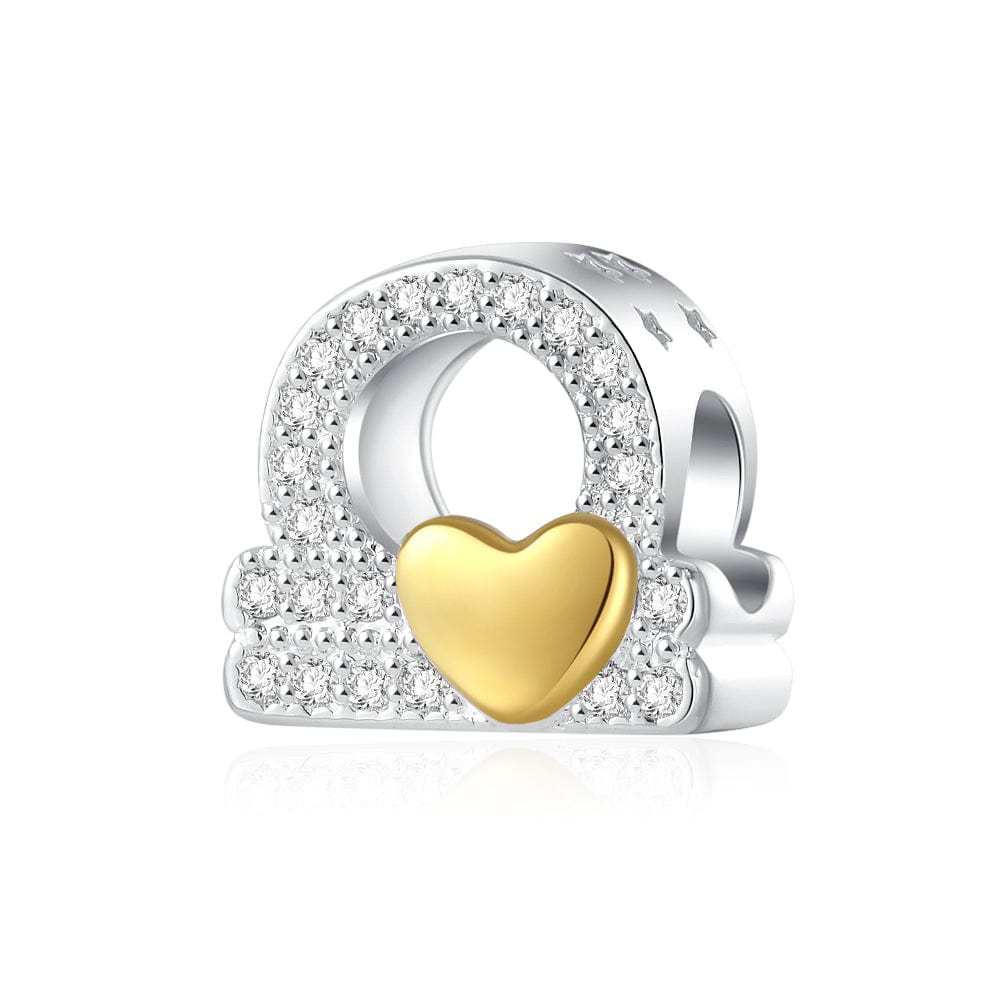 Liora Atelier Gold Heart & Pavé Crystals Astrology Signs Zodiac Constellation Charms