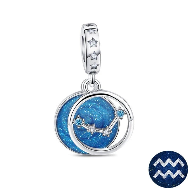Liora Atelier Blue Galaxy Astrology Signs Zodiac Constellation Charms