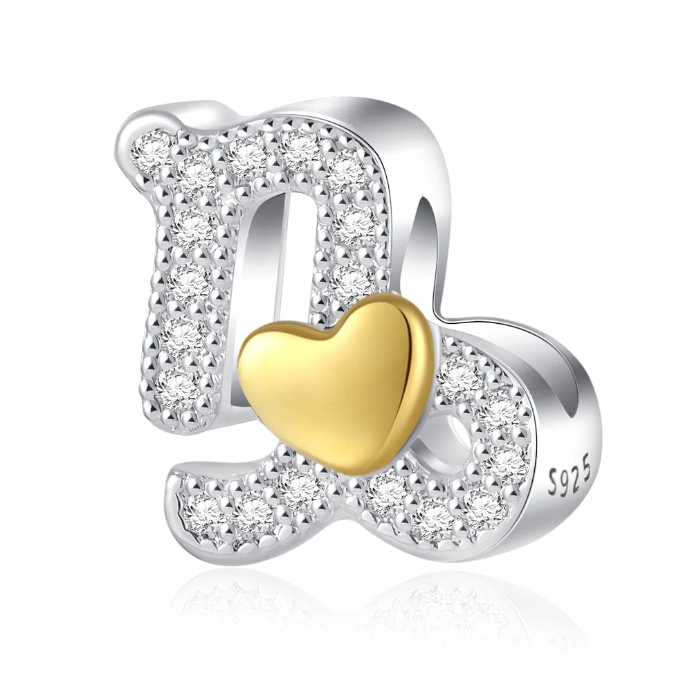 Liora Atelier Gold Heart & Pavé Crystals Astrology Signs Zodiac Constellation Charms