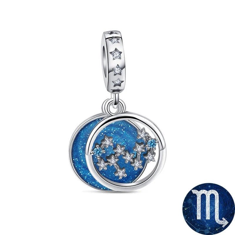 Liora Atelier Blue Galaxy Astrology Signs Zodiac Constellation Charms