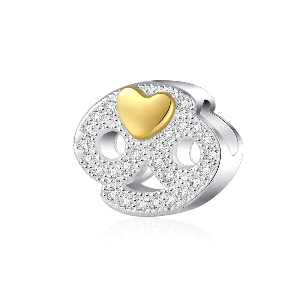 Liora Atelier Gold Heart & Pavé Crystals Astrology Signs Zodiac Constellation Charms