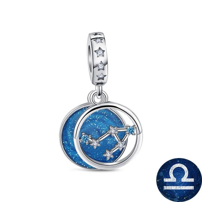 Liora Atelier Blue Galaxy Astrology Signs Zodiac Constellation Charms