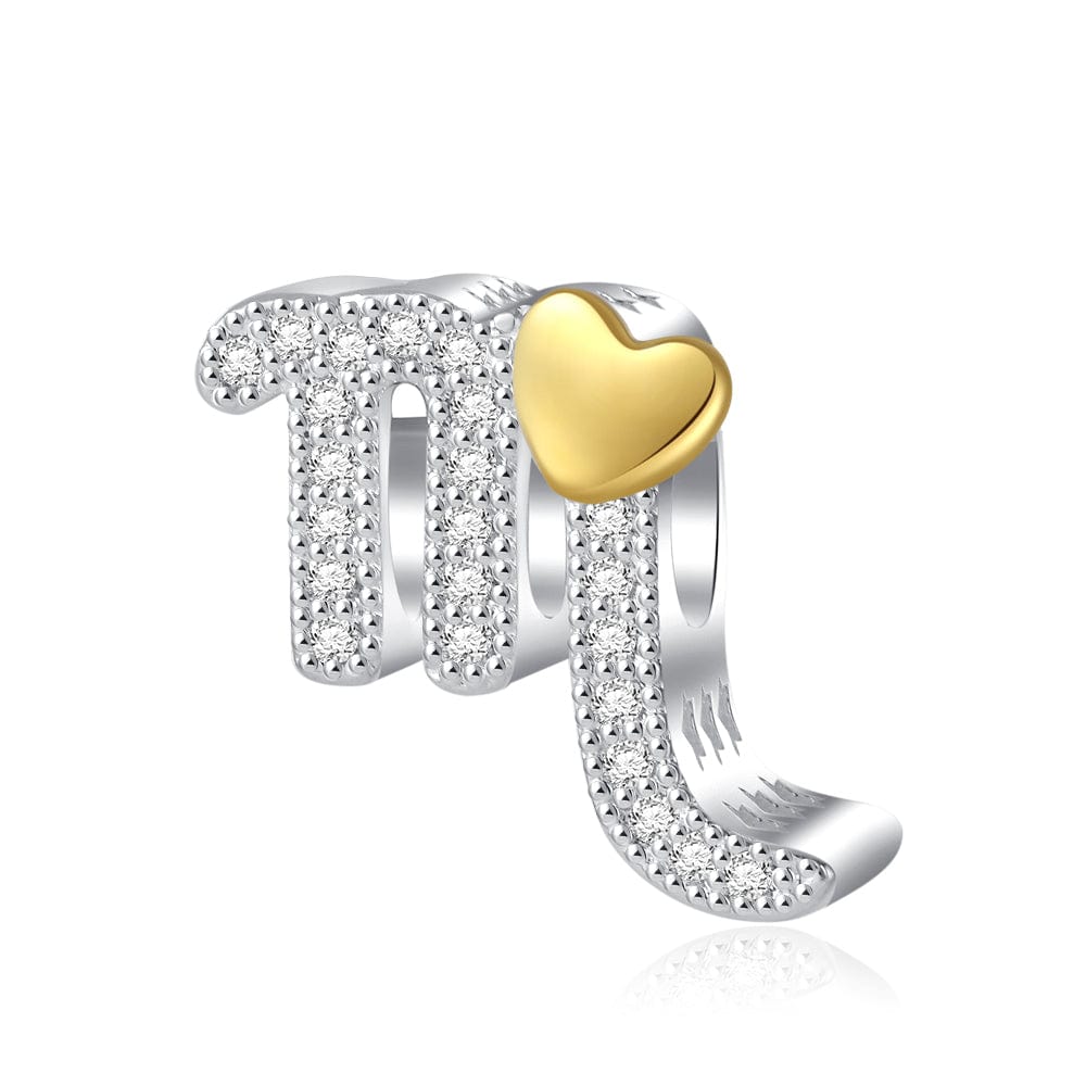 Liora Atelier Gold Heart & Pavé Crystals Astrology Signs Zodiac Constellation Charms