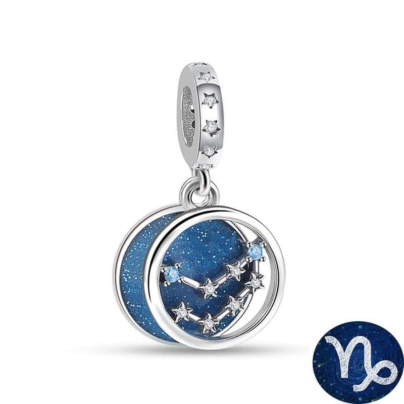Liora Atelier Blue Galaxy Astrology Signs Zodiac Constellation Charms