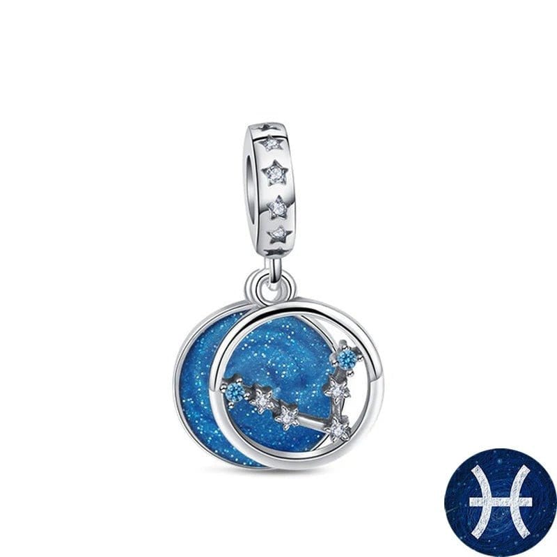 Liora Atelier Blue Galaxy Astrology Signs Zodiac Constellation Charms