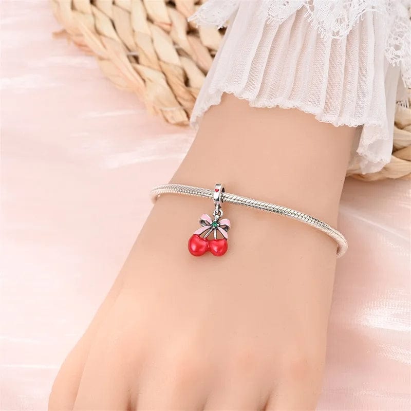 Liora Atelier Asymmetrical Cherry Fruit Dangle Charm