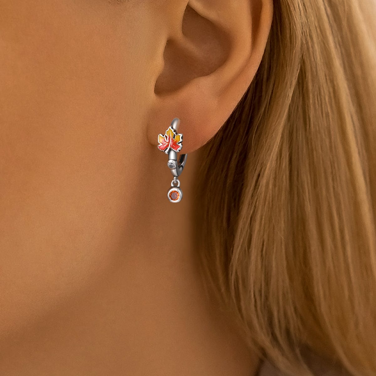 Liora Atelier Autumn Glow Maple Leaf Earrings