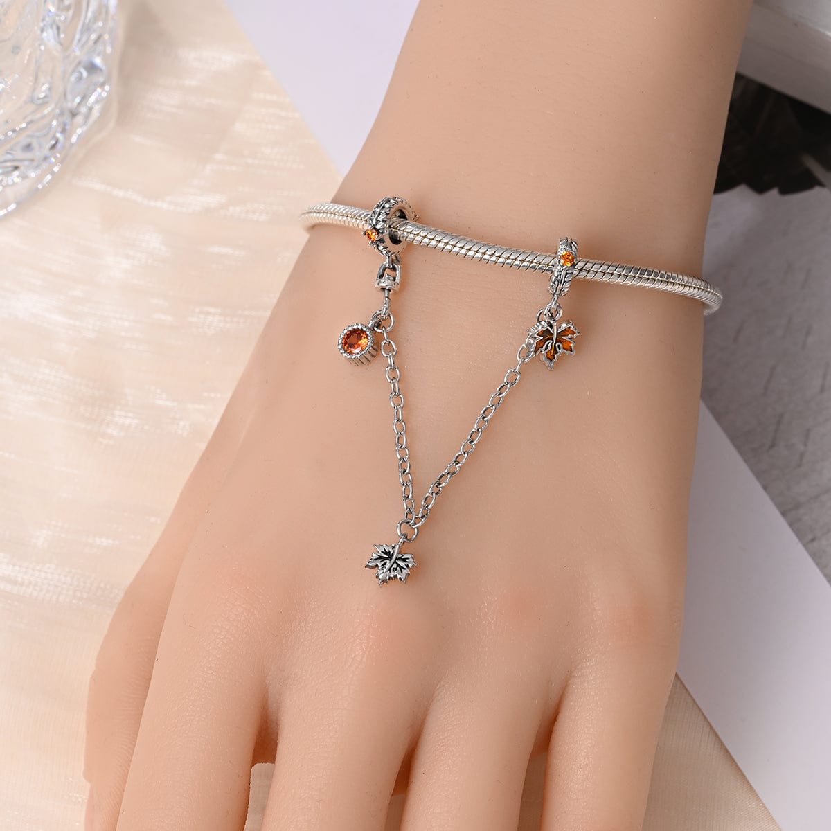 Liora Atelier Autumn Maple Leaf Safety Chain