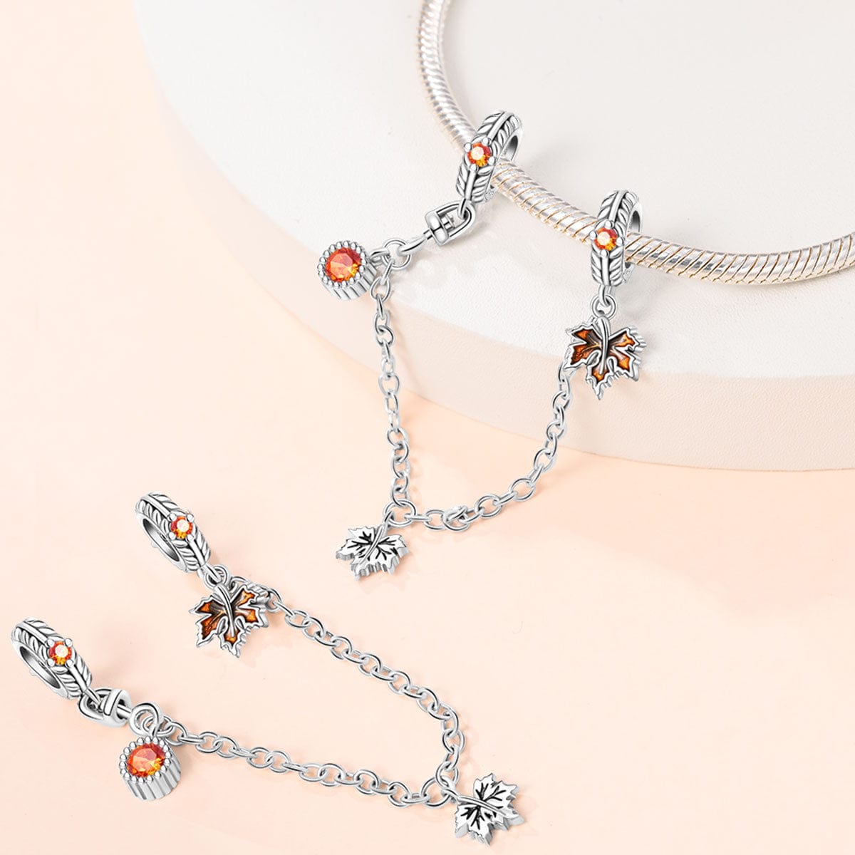 Liora Atelier Autumn Maple Leaf Safety Chain