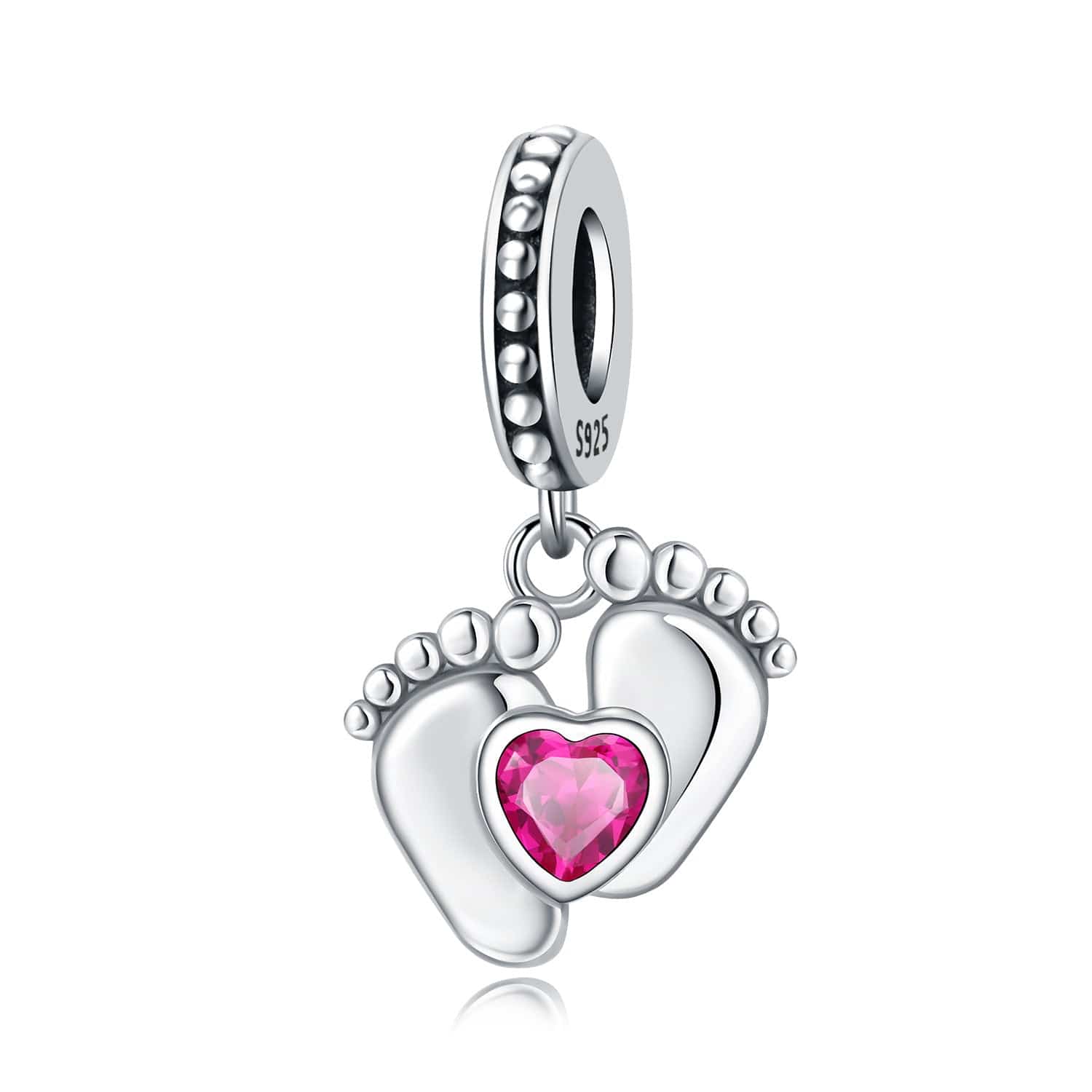 Liora Atelier Baby Steps Heart Gemstone Charm