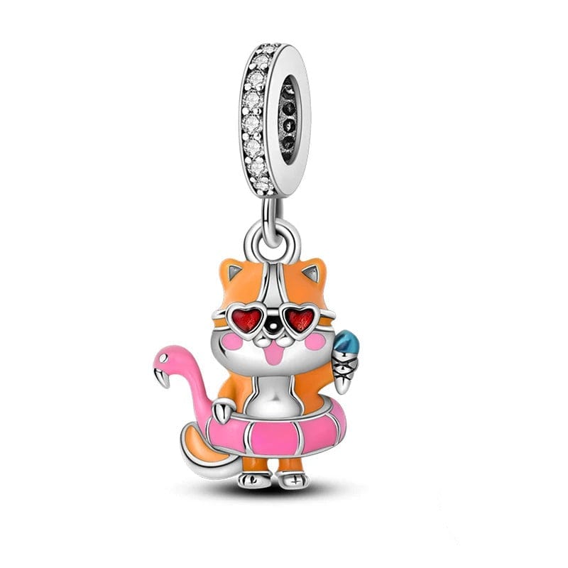 Liora Atelier Beach Day Kitten Summer Dangle Charm