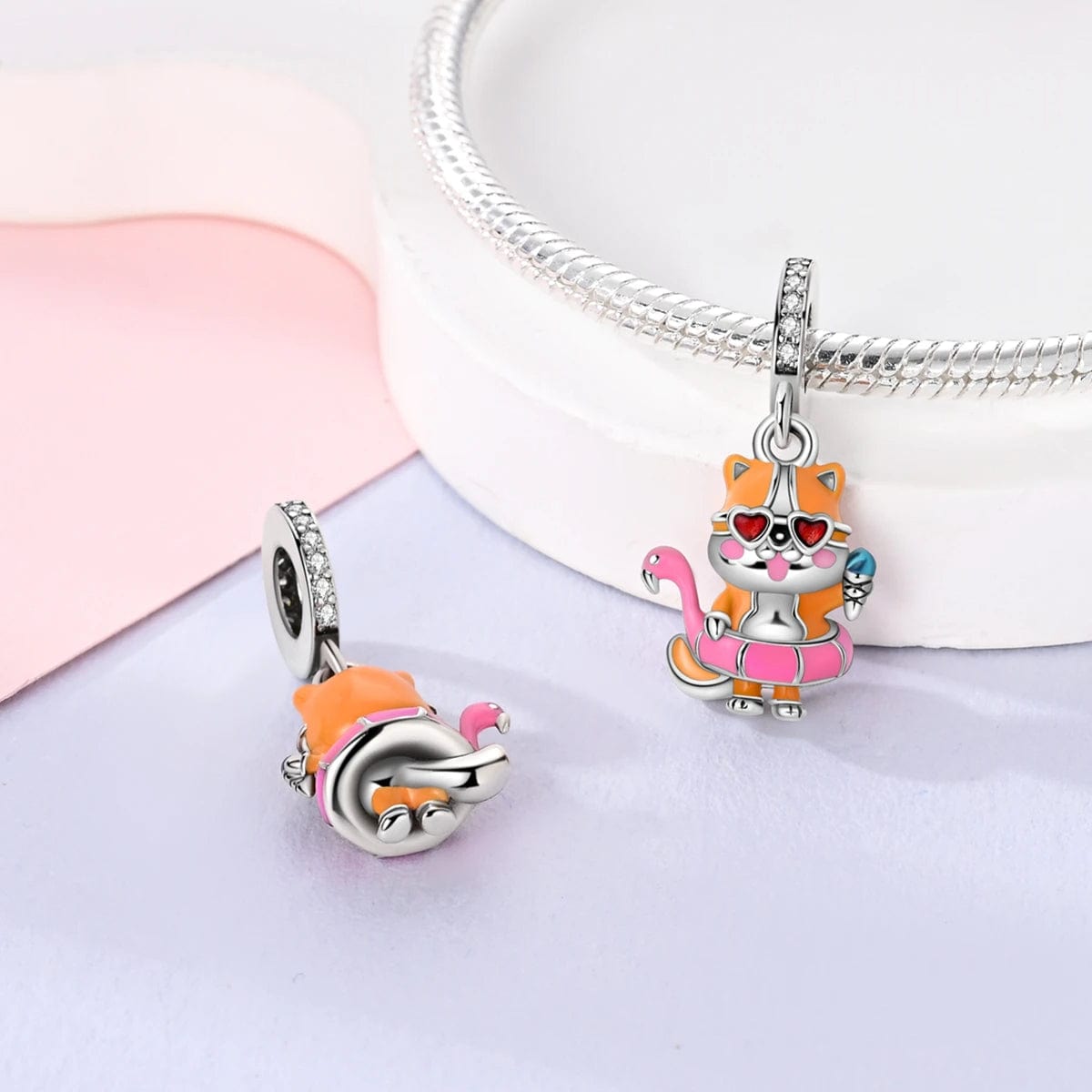 Liora Atelier Beach Day Kitten Summer Dangle Charm