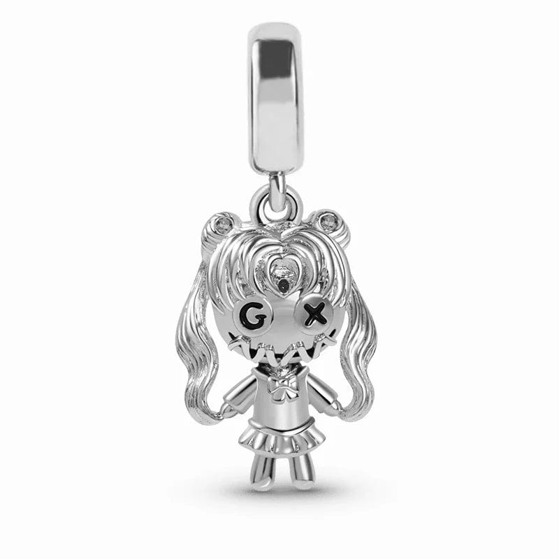 Liora Atelier Beautiful Girl Voodoo Doll Pendant Dangle Charm