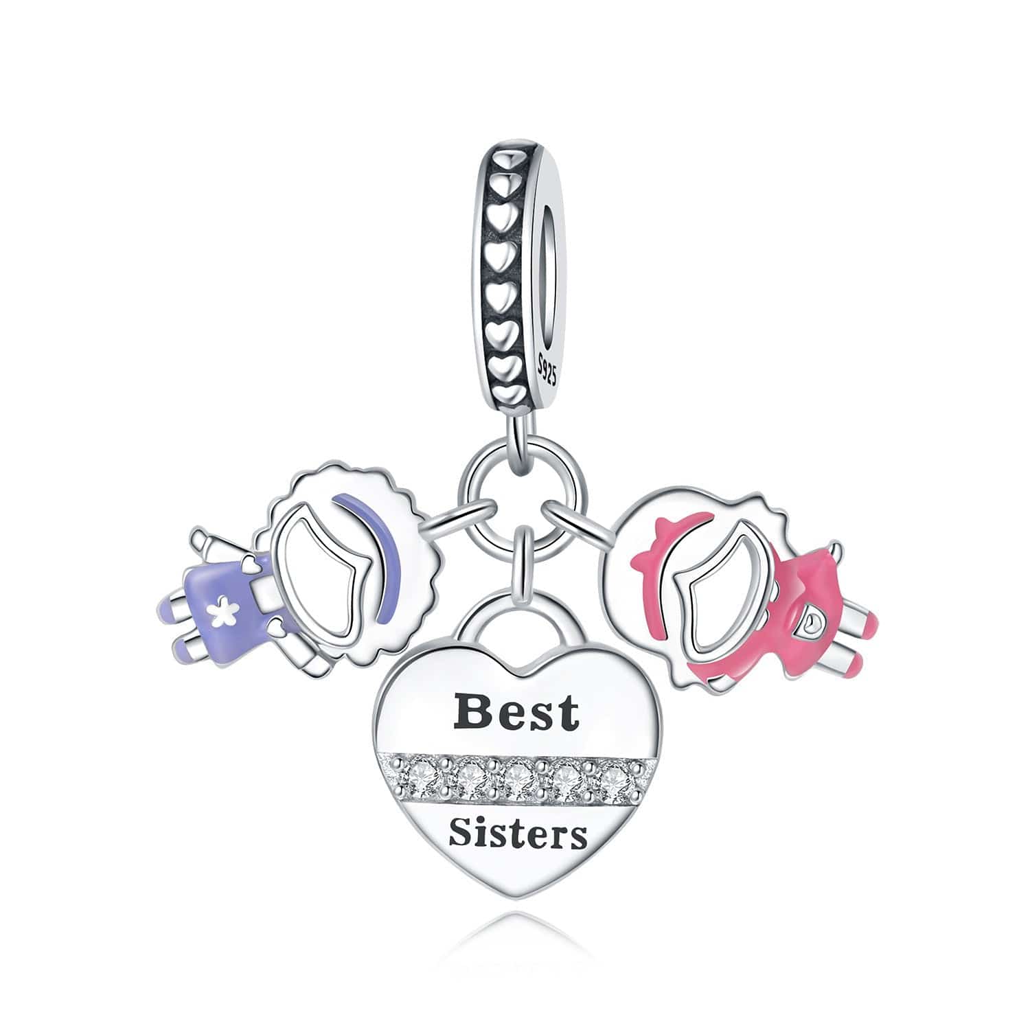 Liora Atelier Best Sisters Heart Triple Dangle Charm