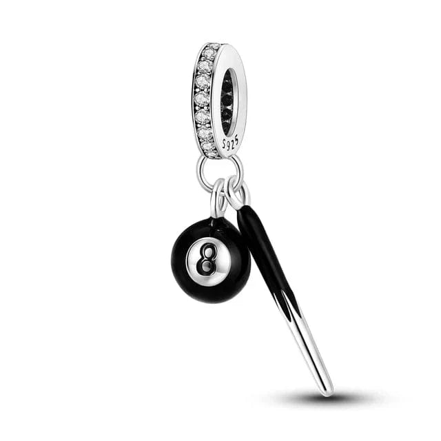 Liora Atelier Billiard Eight Ball Dangle Charm