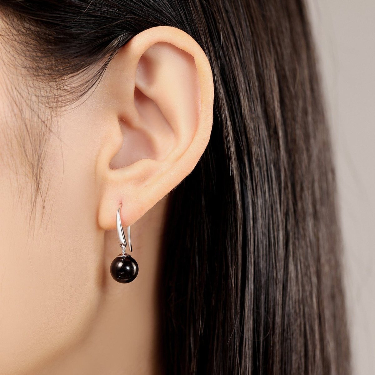 Liora Atelier Black Pearl Drop Earrings