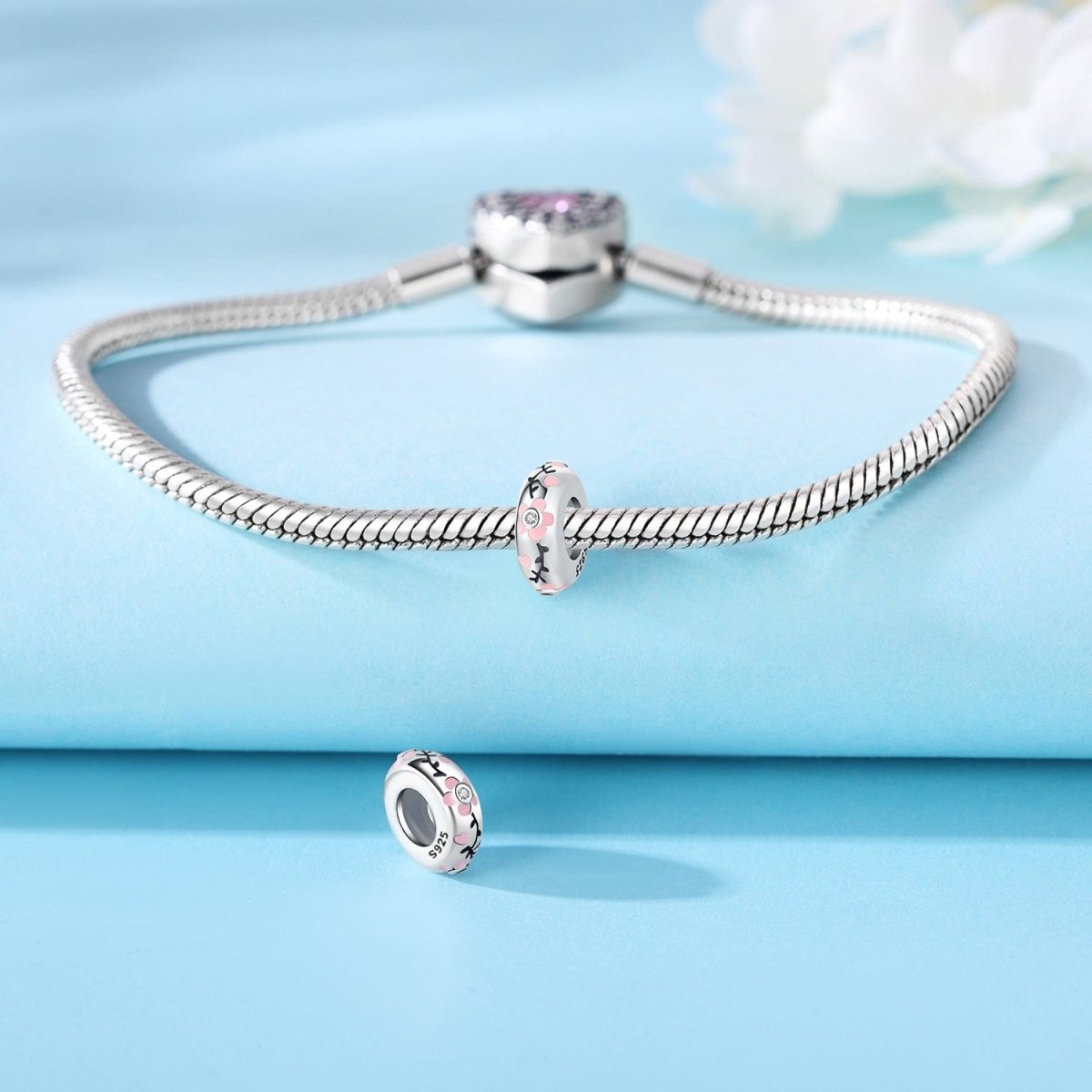 Liora Atelier Blossom Pink Enamel Flower Charm