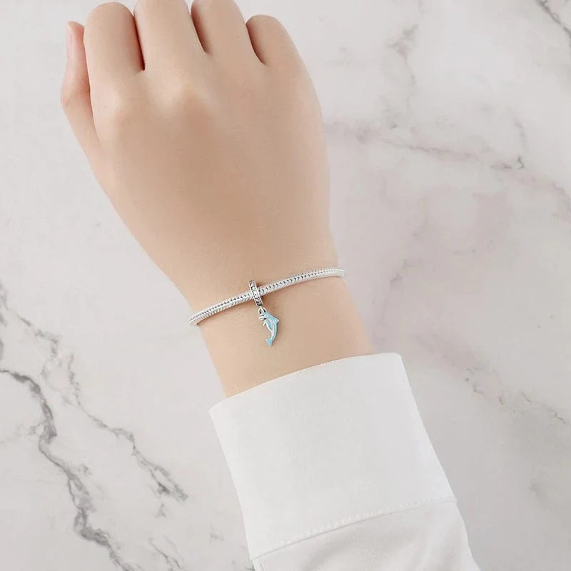 Liora Atelier Blue Dolphin Dangle Charm