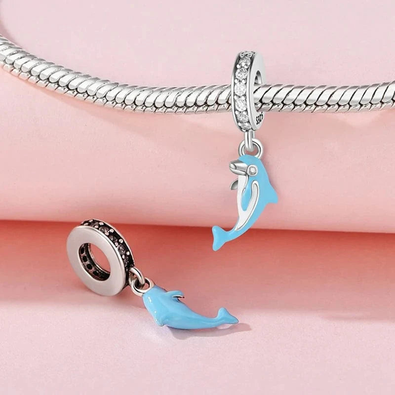Liora Atelier Blue Dolphin Dangle Charm