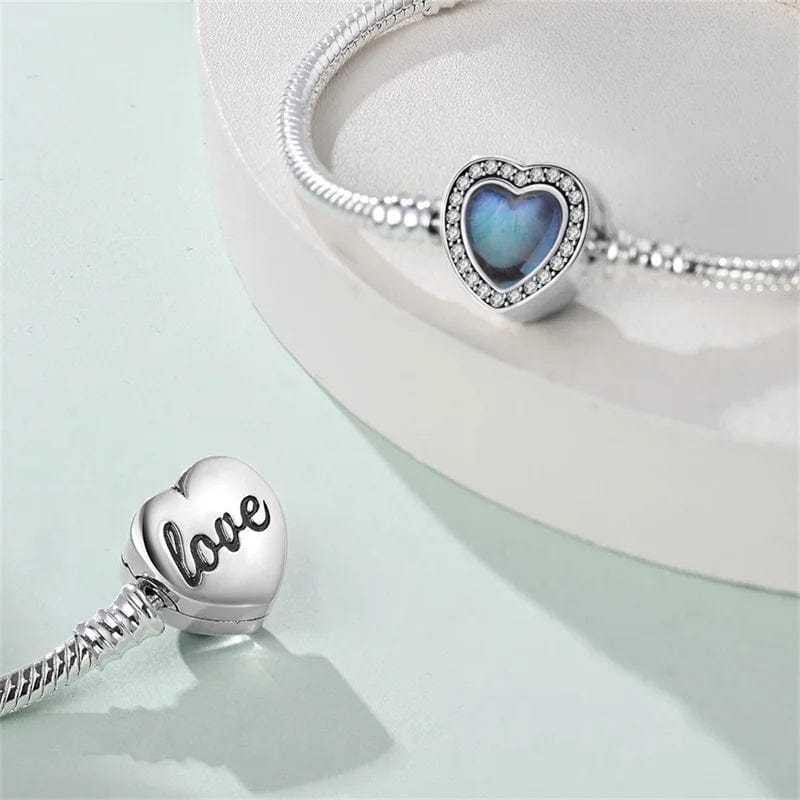Liora Atelier Blue Heart Gemstone Clasp Bracelet