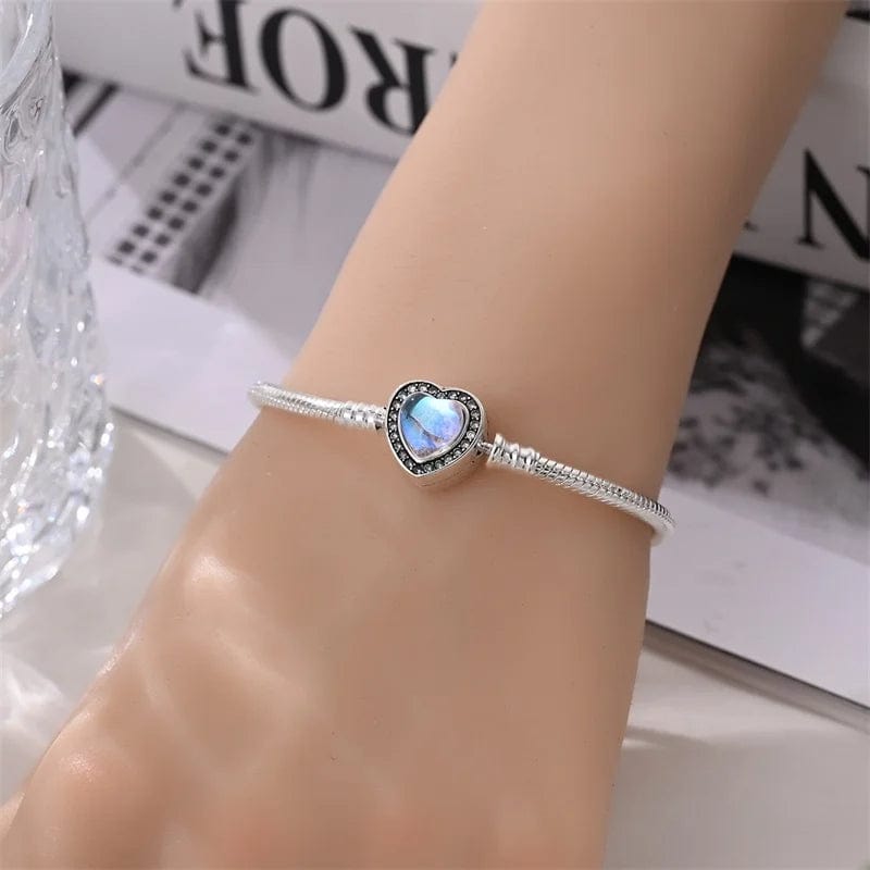 Liora Atelier Blue Heart Gemstone Clasp Bracelet