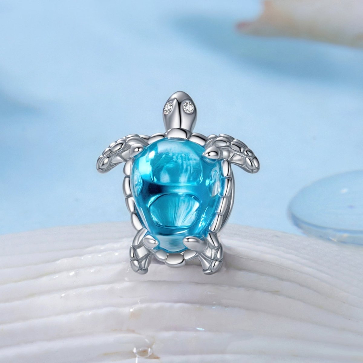 Liora Atelier Blue Ocean Turtle Charm