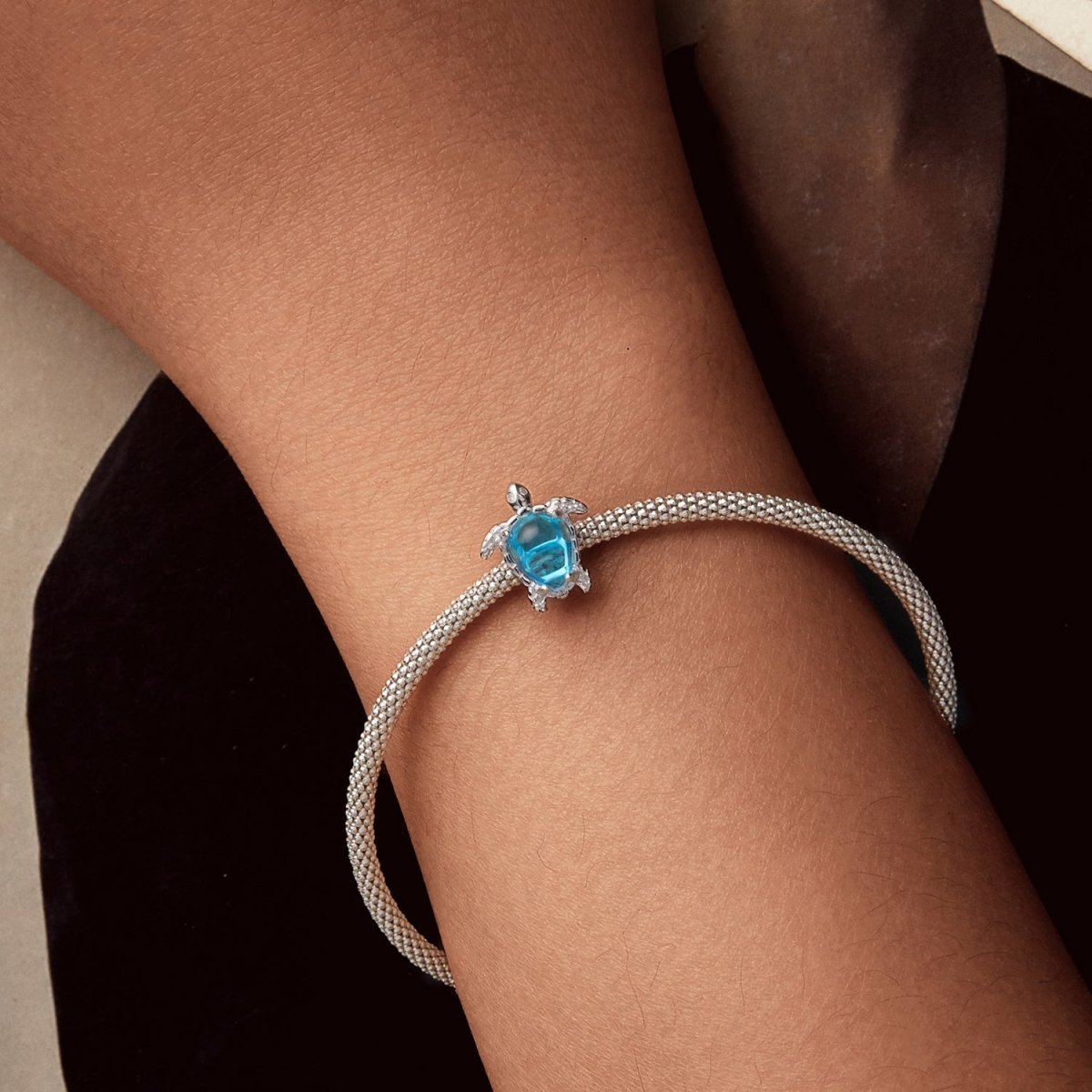 Liora Atelier Blue Ocean Turtle Charm