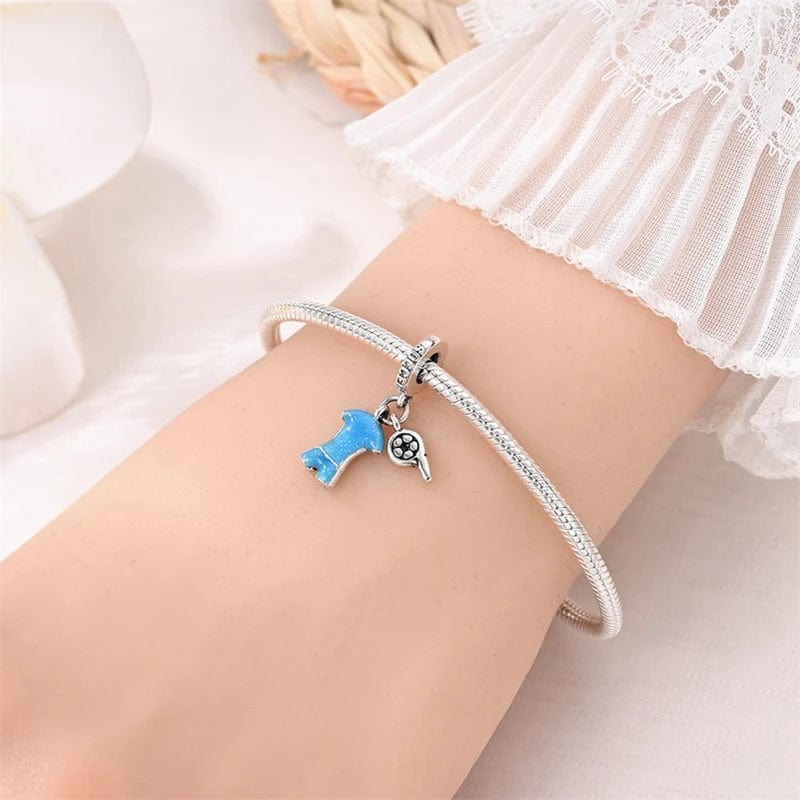 Liora Atelier Blue Soccer Jersey Dangle Charm