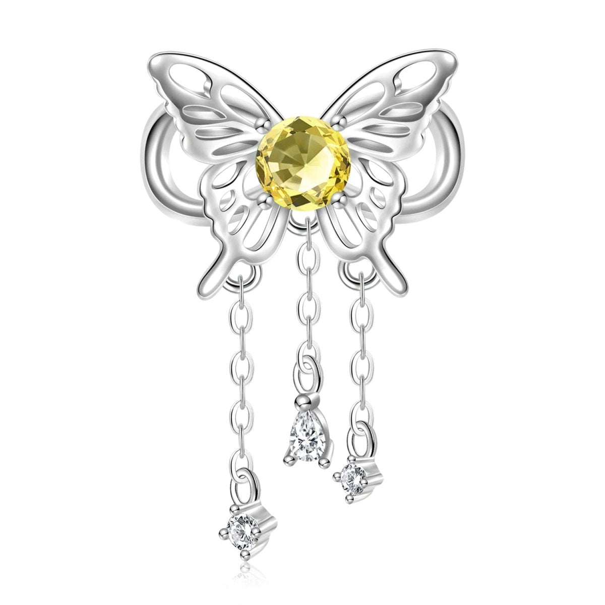 Liora Atelier Butterfly Birthstone Dangle Charms