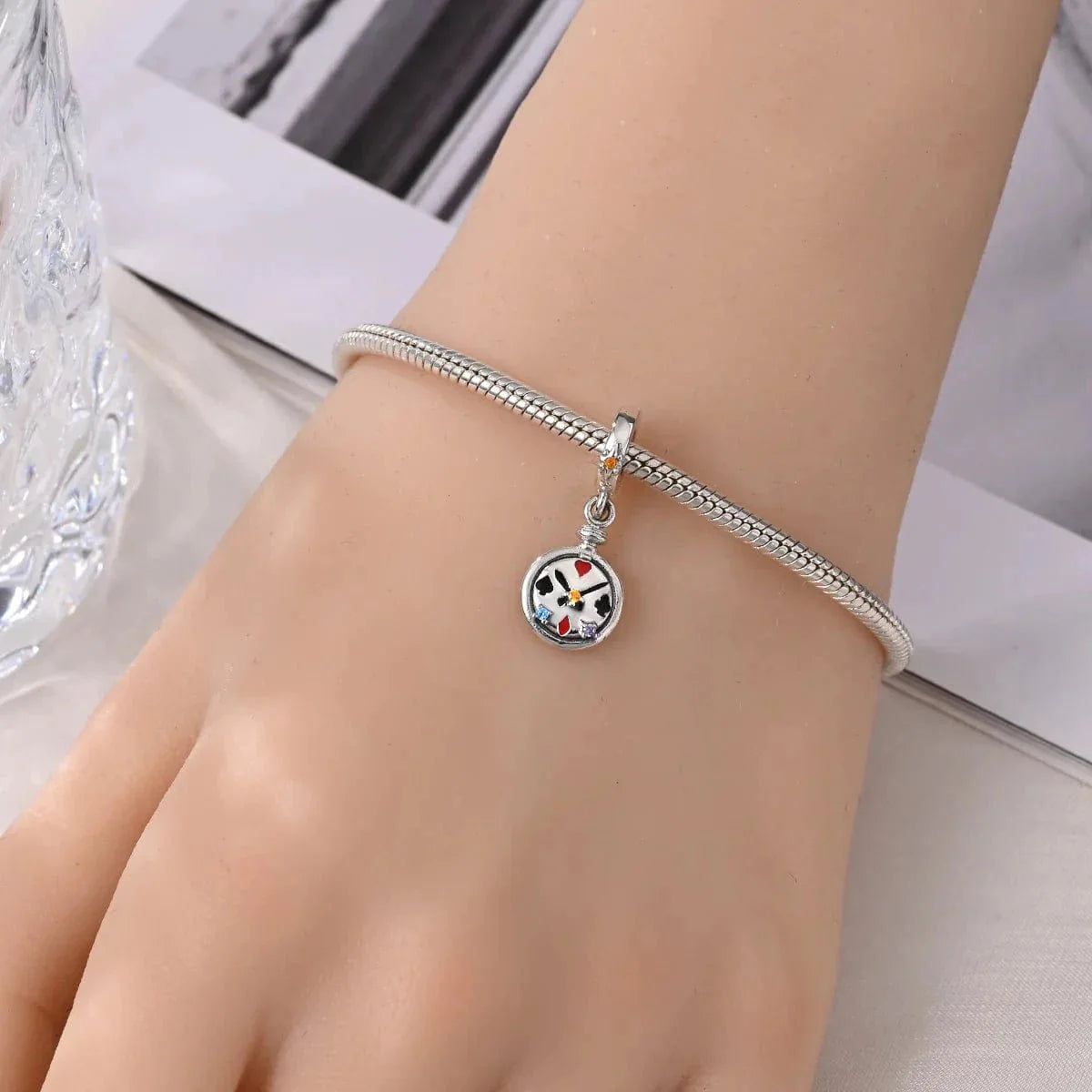 Liora Atelier Card Suits Timepiece Charm