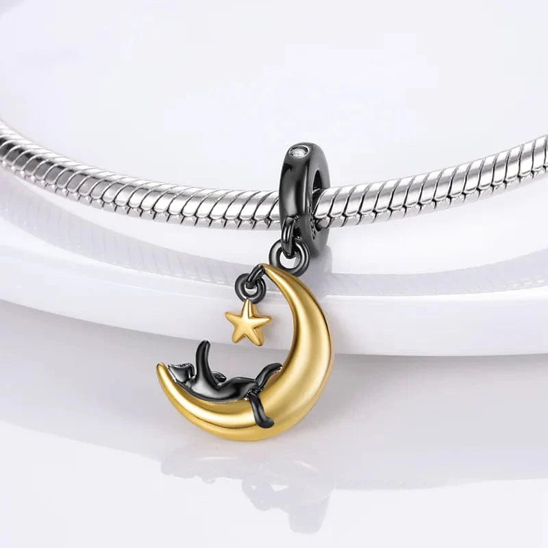 Liora Atelier Cat and Moon Dangle Charm