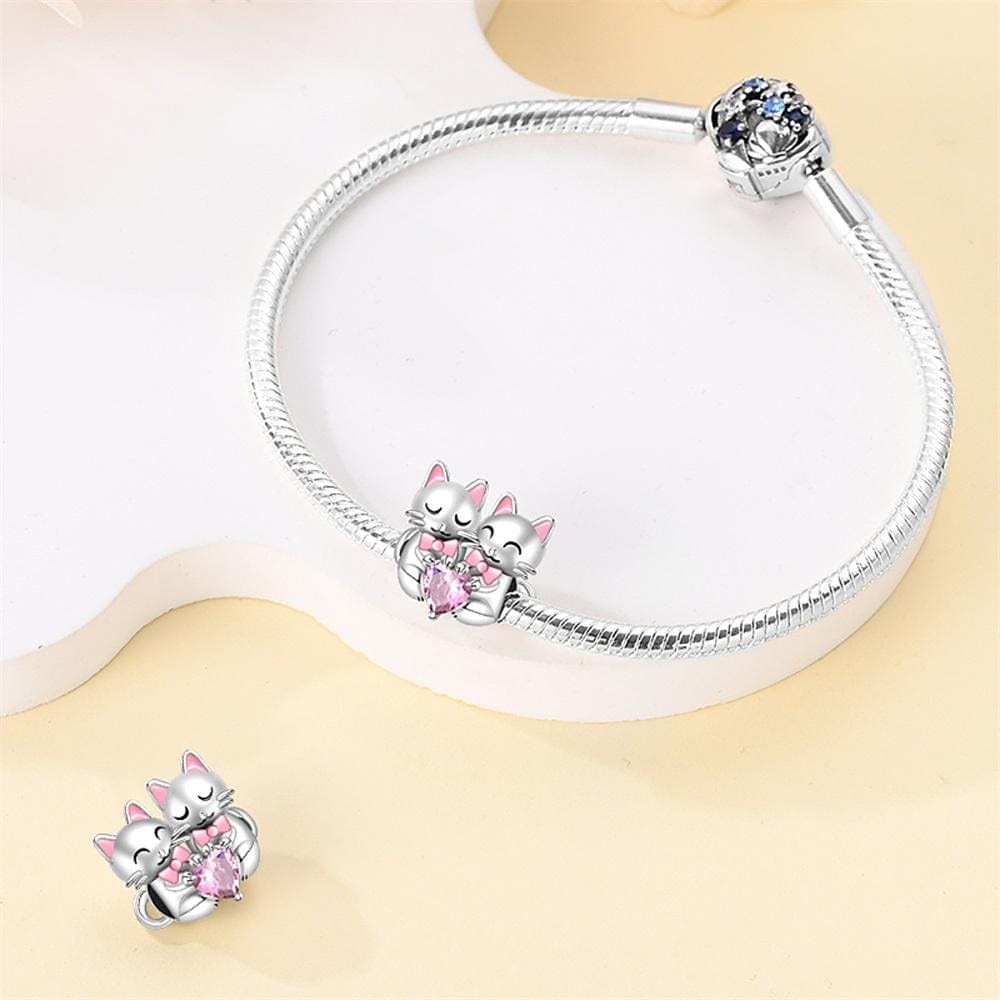 Liora Atelier Cat Couple Heart Charm