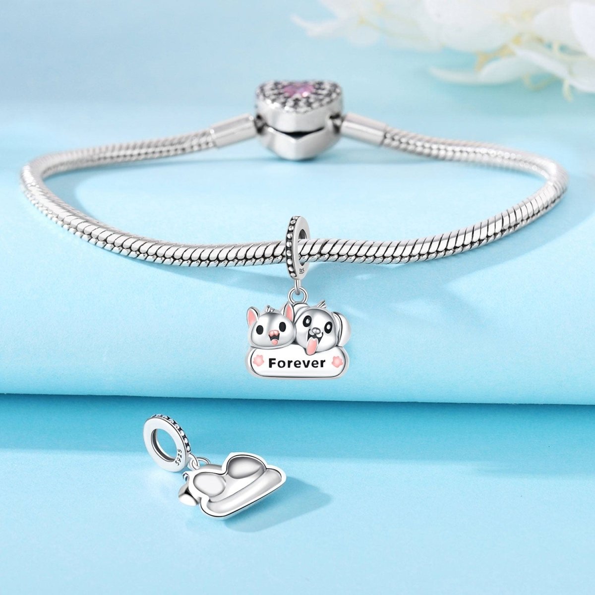 Liora Atelier Cat & Dog Forever Duo Dangle Charm